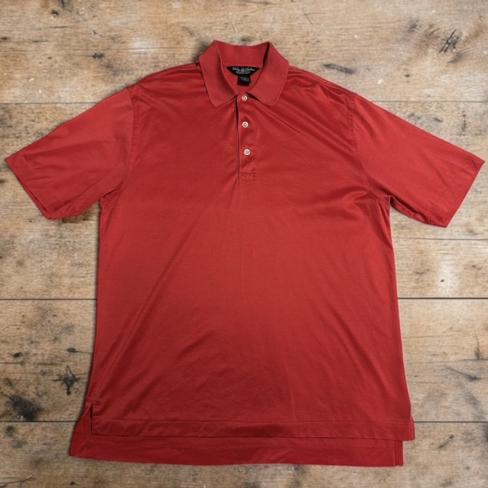 Brooks Brothers Performance Knit Red Polo Shirt Mens Size S